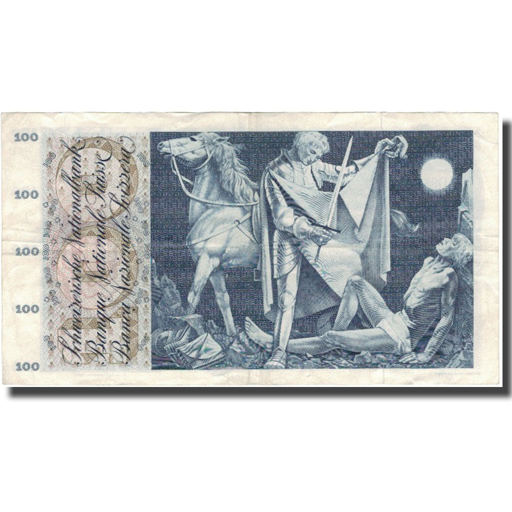 Geldschein, Schweiz, 100 Franken, 1970, 1970-01-05, KM:49l, SS