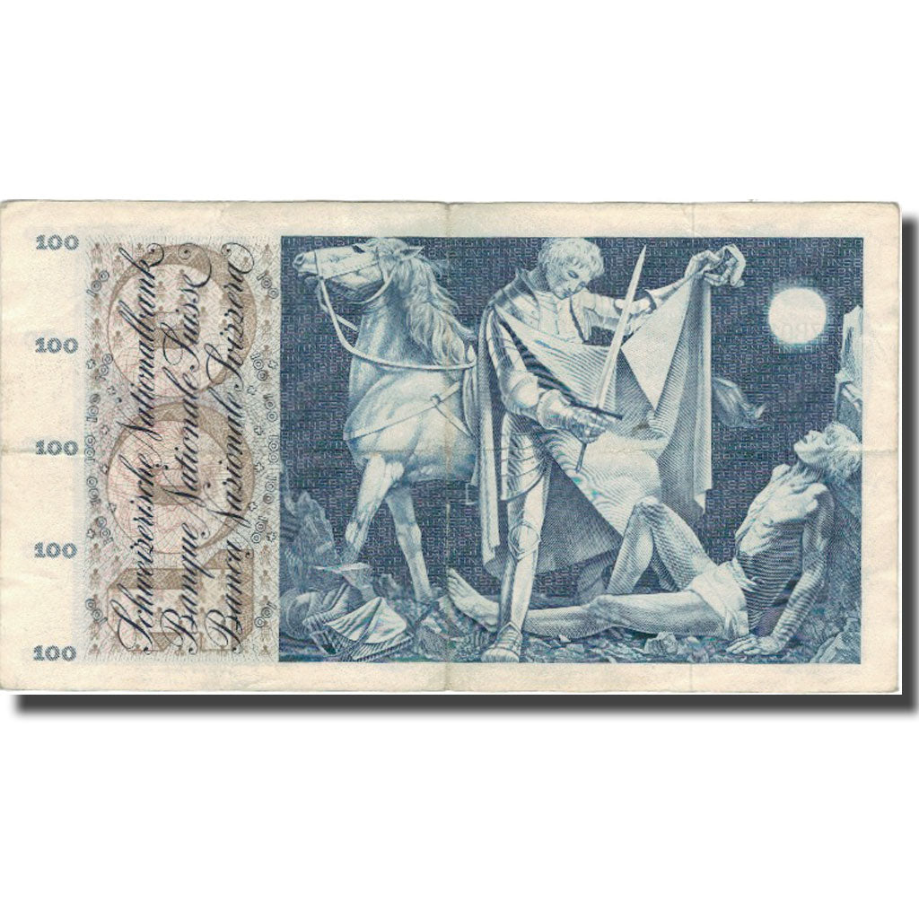 Geldschein, Schweiz, 100 Franken, 1971, 1971-02-10, KM:49g, S