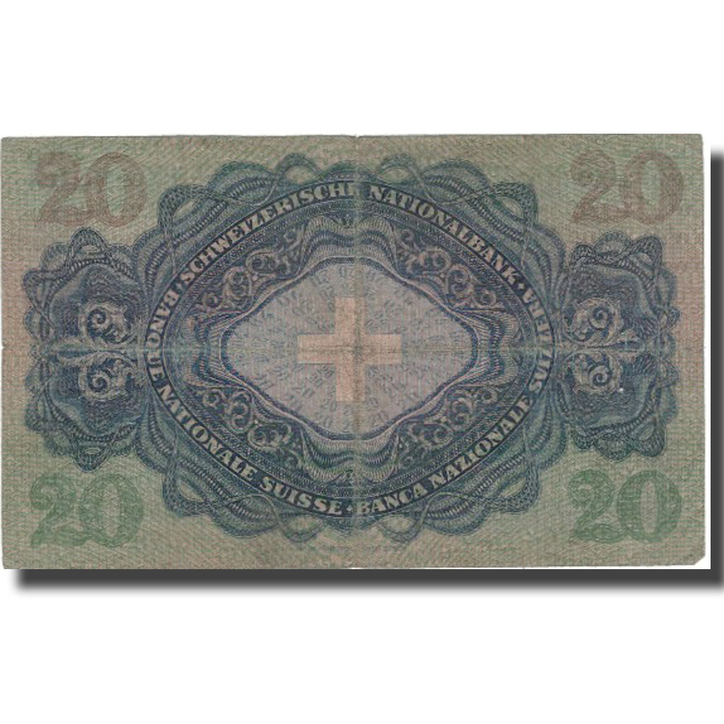 Billet, Suisse, 20 Franken, 1942, 1942-12-04, KM:39l, TB