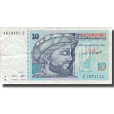 Banknote, Tunisia, 10 Dinars, 1994, 1994-11-07, KM:87, AU(50-53)