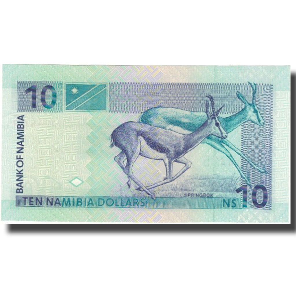 Geldschein, Namibia, 10 Namibia dollars, Undated (1993), Undated (1993), KM:4a