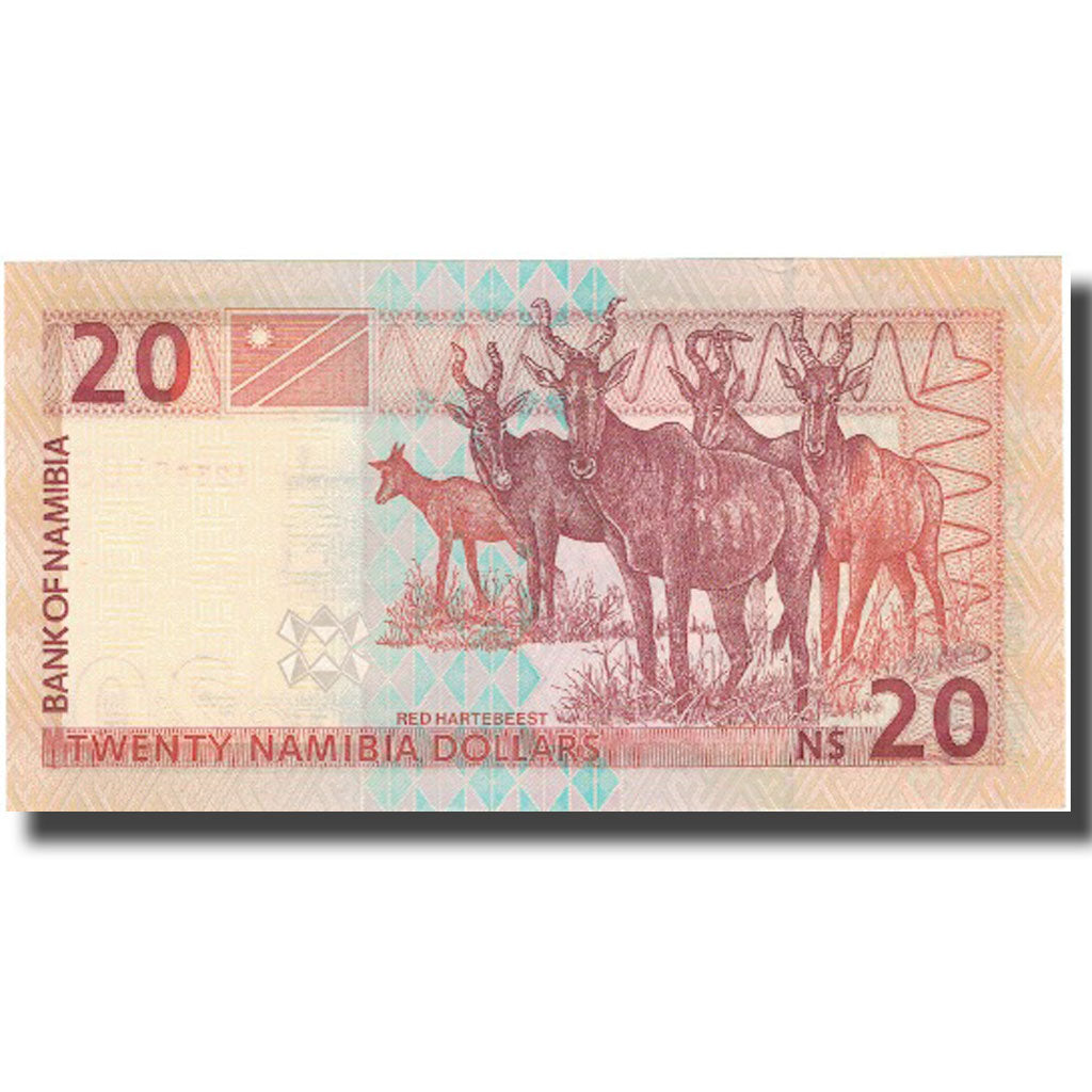 Billet, Namibia, 20 Namibia Dollars, Undated (1996), Undated (1996), KM:6a, SPL