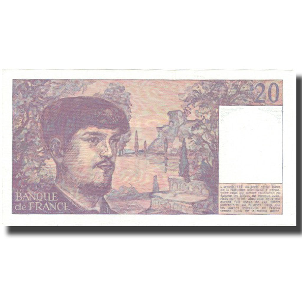 Frankreich, 20 Francs, Debussy, 1980, 1980, UNZ-, Fayette:66.01W5, KM:151a