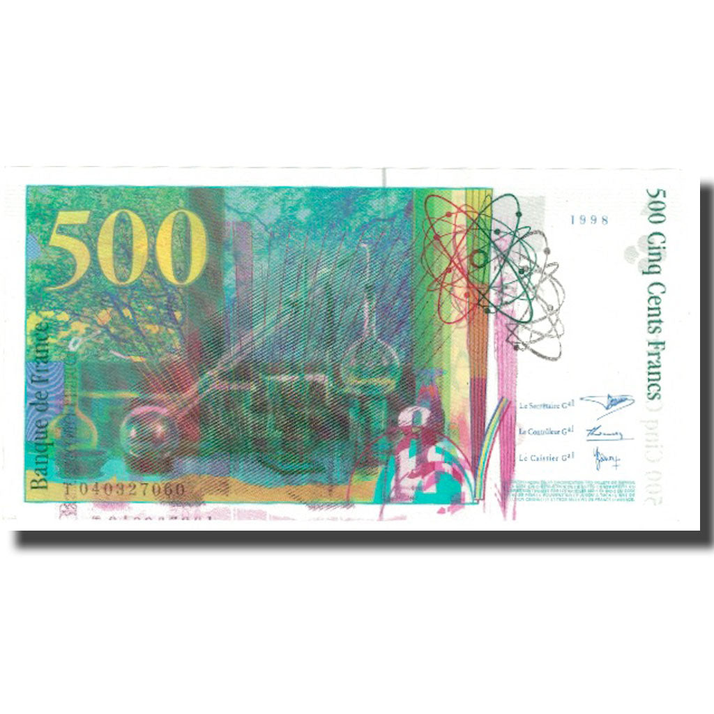 Francia, 500 Francs, Pierre et Marie Curie, 1998, 1998, FDS, Fayette:76.4