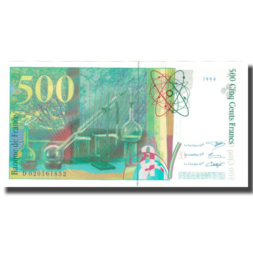 France, 500 Francs, Pierre et Marie Curie, 1994, 1994, NEUF, Fayette:76.01