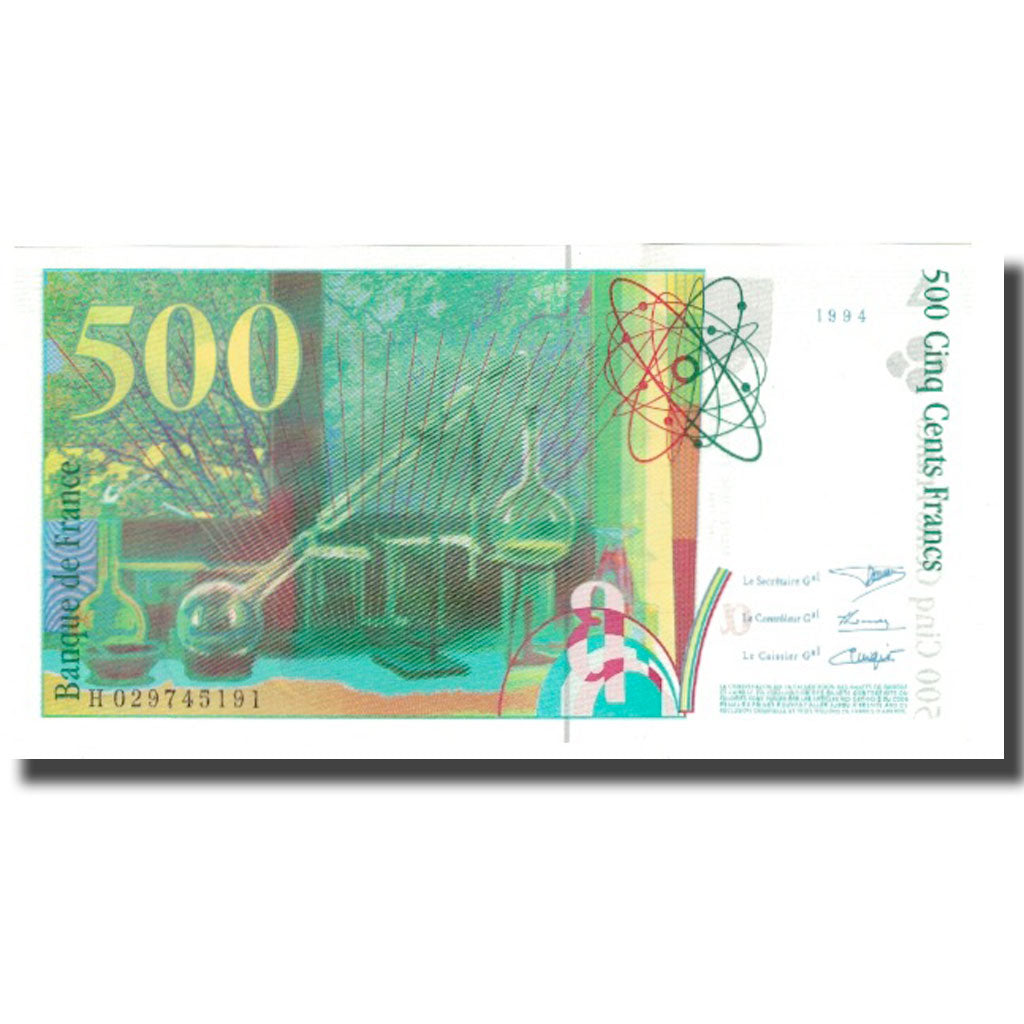 Francia, 500 Francs, Pierre et Marie Curie, 1994, 1994, FDS, Fayette:76.01