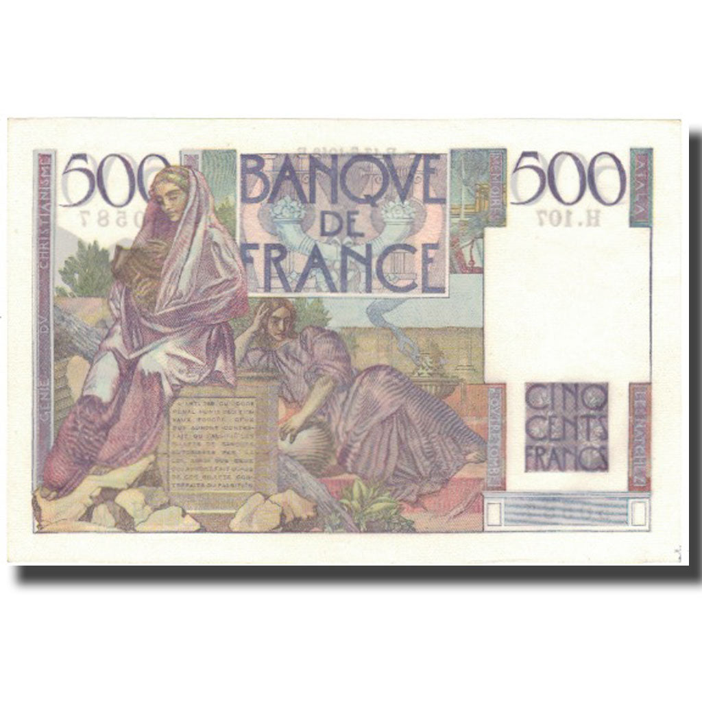 Francia, 500 Francs, Chateaubriand, 1948, 1948-05-13, SPL, Fayette:34.8, KM:129b