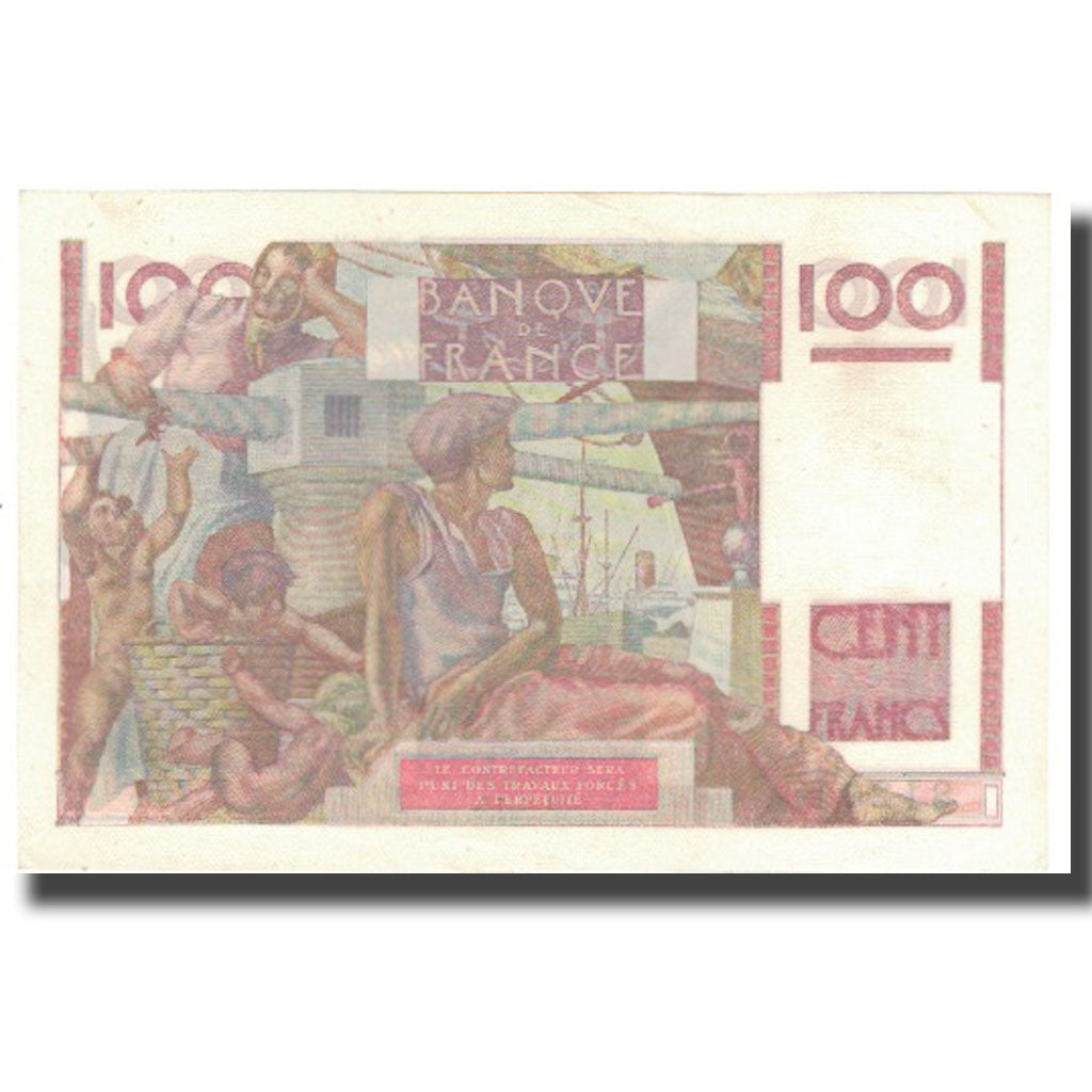 Francja, 100 Francs, Jeune Paysan, 1947, 1947-01-09, UNC(64), Fayette:28.13