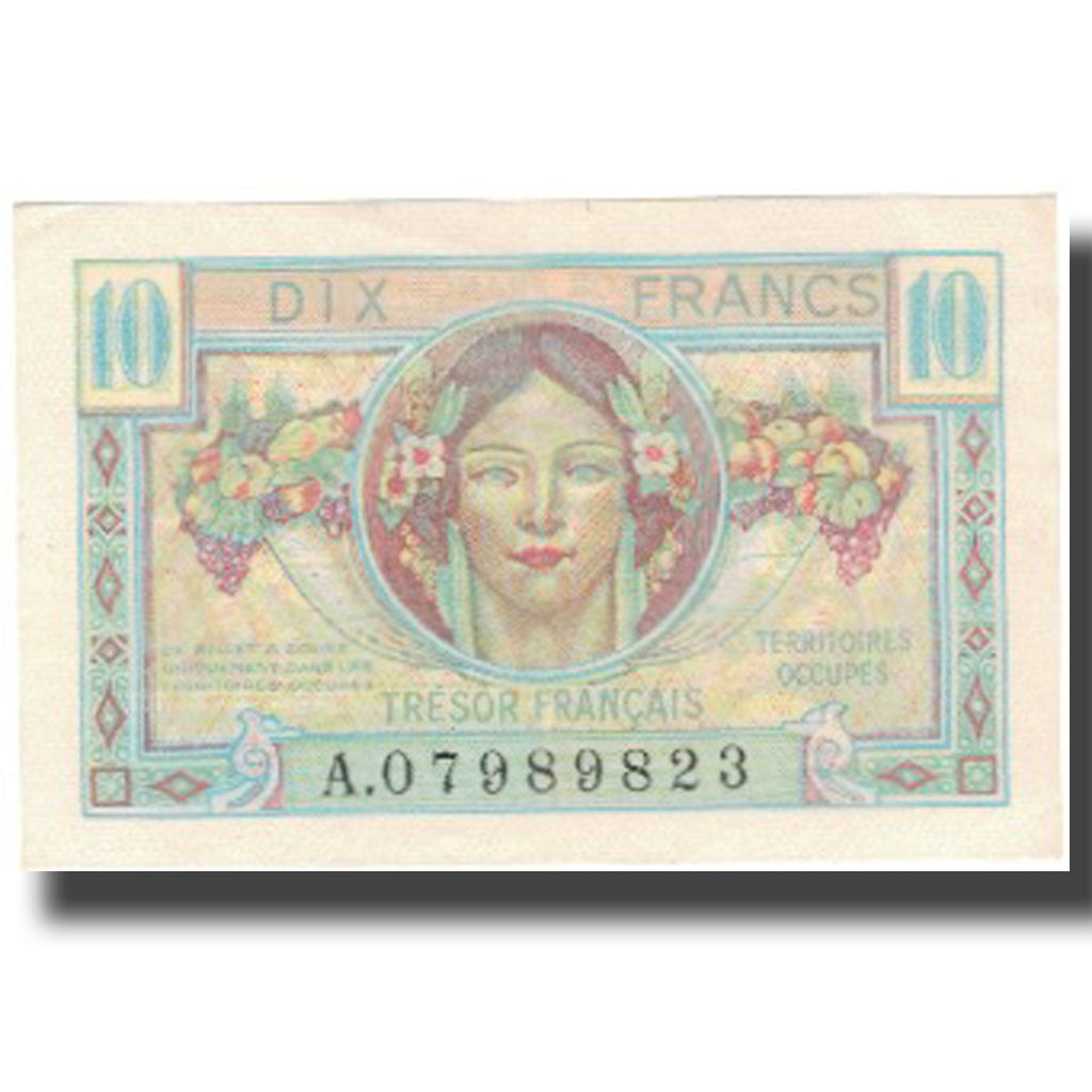 Francia, 10 Francs, 1947 French Treasury, 1947, 1947, SPL+, Fayette:vF 30.1