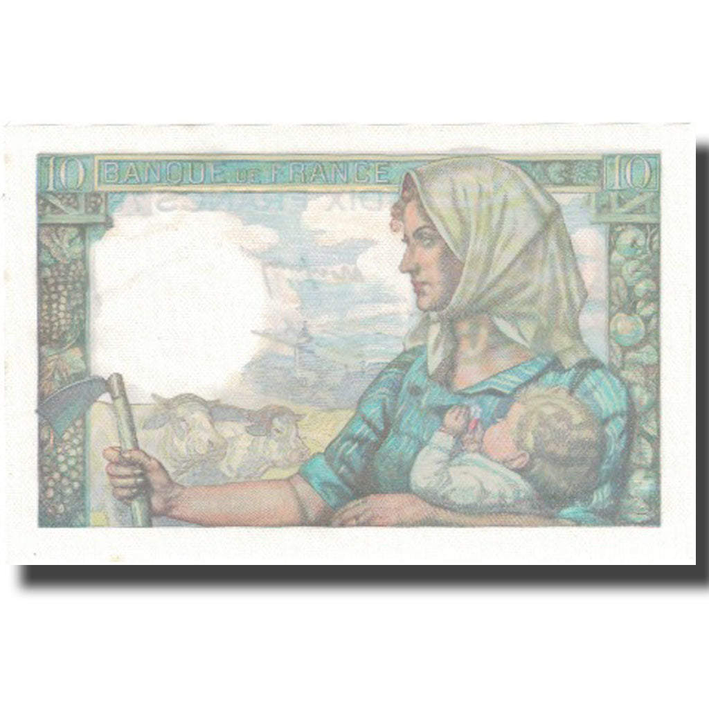 France, 10 Francs, Mineur, 1941, 1941-09-11, UNC(64), Fayette:8.1, KM:99b