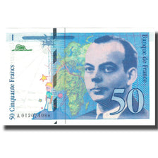 France, 50 Francs, St Exupéry, 1993, 1993, UNC(64), Fayette:72.2, KM:157Aa