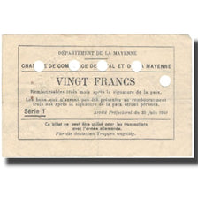 Francia, Laval, 20 Francs, 1940, BB+