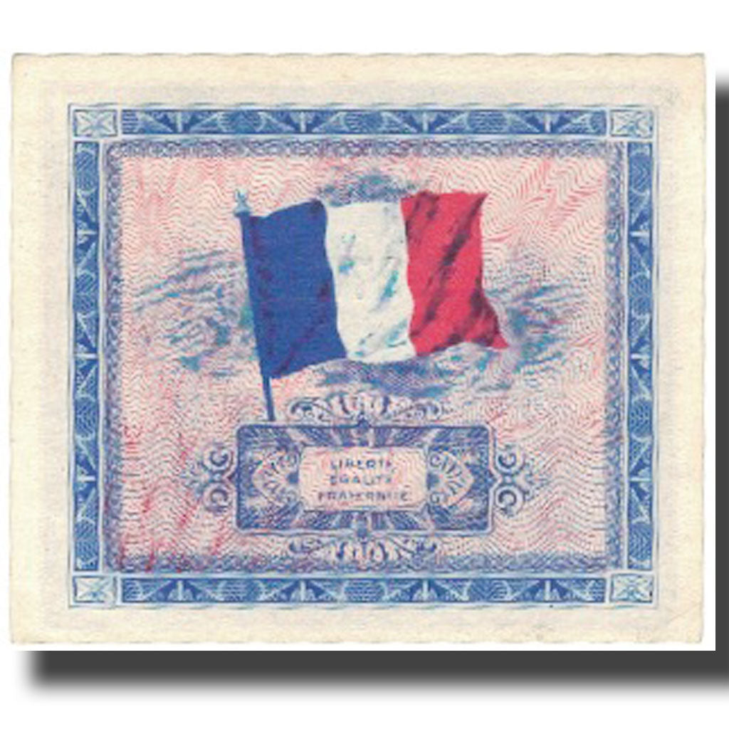 France, 5 Francs, Flag/France, 1944, 1944, UNC(60-62), Fayette:vF 17.1, KM:115a