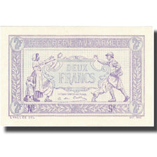France, 2 Francs, 1917-1919 Army Treasury, 1917, 1917, UNC(64), Fayette:VF5.4