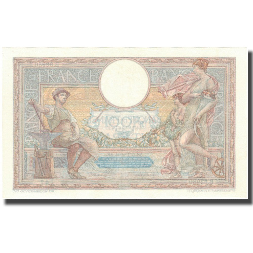 Frankrijk, 100 Francs, Luc Olivier Merson, 1939, 1939-01-05, SPL+