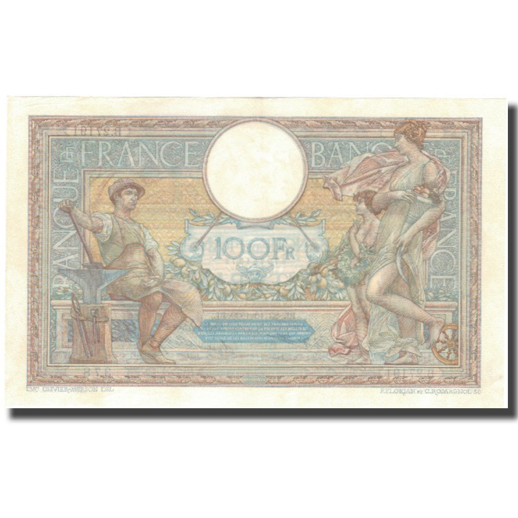 França, 100 Francs, Luc Olivier Merson, 1930, 1930-10-23, AU(50-53), KM:78b
