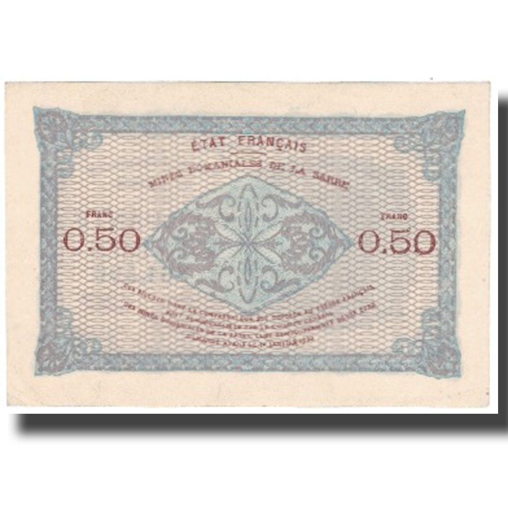 Saar, 50 Centimes, Sarre, 1920, 1920, SPL+, Fayette:VF50.3, KM:1