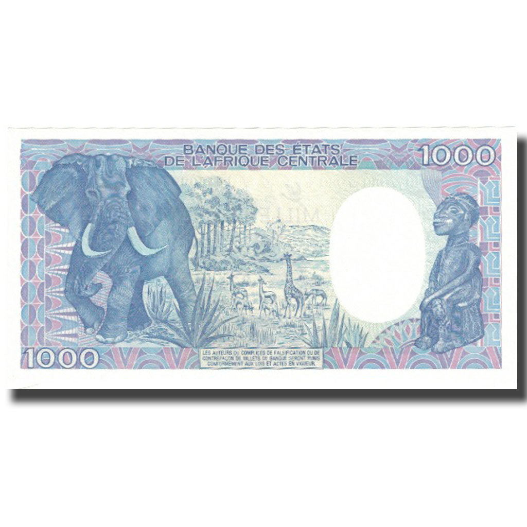 Banconote, Repubblica Centrafricana, 1000 Francs, 1990-01-01, KM:16, SPL+
