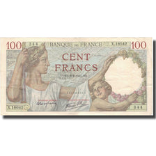 Francja, 100 Francs, Sully, 1941, 1941-01-09, EF(40-45), Fayette:26.44, KM:94