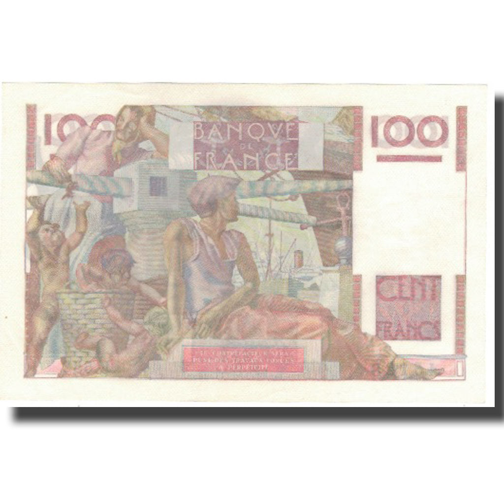 France, 100 Francs, Jeune Paysan, 1953, 1953-08-06, UNC(63), Fayette:28.38
