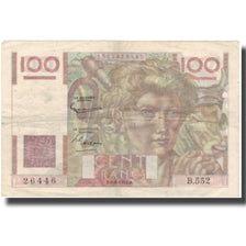 France, 100 Francs, Jeune Paysan, 1953, 1953-08-06, EF(40-45), Fayette:28.30