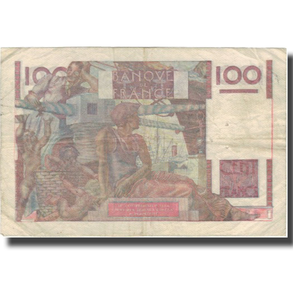 Francia, 100 Francs, Jeune Paysan, 1953, 1953-06-04, BB, Fayette:28.37, KM:128d