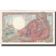 Frankrijk, 20 Francs, Pêcheur, 1945, 1945-07-05, SUP, Fayette:13.10, KM:100b