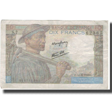 Francia, 10 Francs, Mineur, 1942, 1942-06-11, MBC, Fayette:8.3, KM:99c