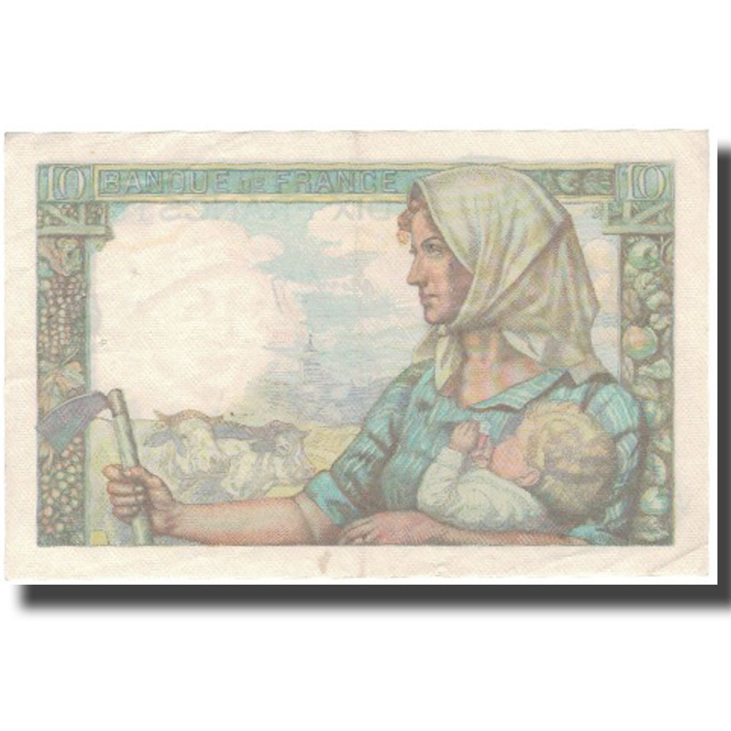 França, 10 Francs, Mineur, 1946, 1946-09-26, UNC(60-62), Fayette:8.15, KM:99e