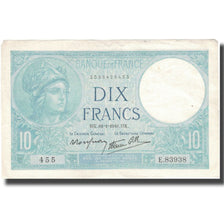 Francia, 10 Francs, Minerve, 1941, 1941-01-16, BB+, Fayette:F7.28, KM:84