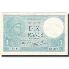 Francia, 10 Francs, Minerve, 1941, 1941-12-05, MBC+, Fayette:F7.28, KM:84