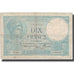 France, 10 Francs, Minerve, 1939, 1939-04-06, VF(20-25), Fayette:7.2, KM:84