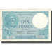 França, 10 Francs, Minerve, 1918, 1918-02-25, AU(55-58), Fayette:6.3, KM:73a