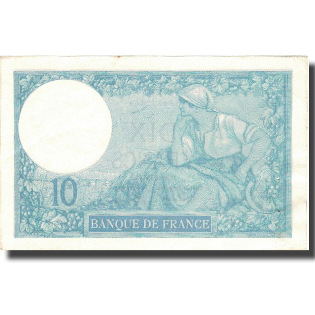 Francja, 10 Francs, Minerve, 1918, 1918-02-25, UNC(60-62), Fayette:6.3, KM:73a