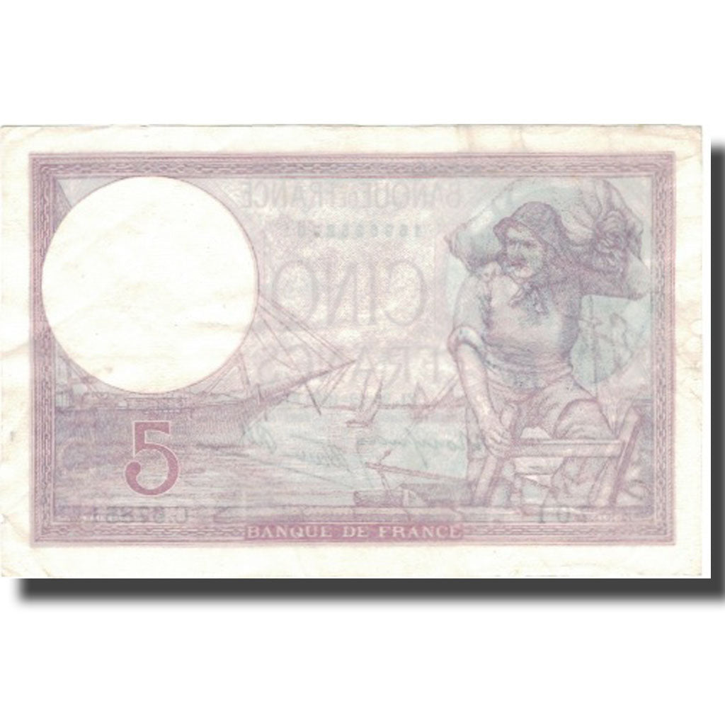 France, 5 Francs, Violet, 1940, 1940-12-26, TTB+, Fayette:4.18, KM:83