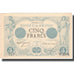 France, 5 Francs, Noir, 1873, 1873-05-01, UNC(63), Fayette:1.18, KM:60