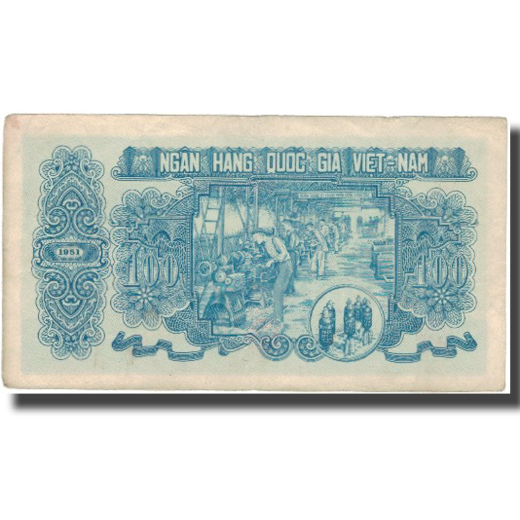 Banknote, Vietnam, 100 D<ox>ng, 1951, 1951, KM:62b, VF(20-25)