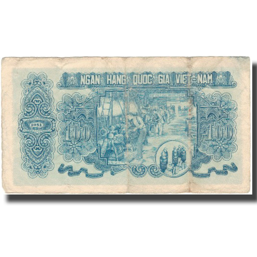 Banknote, Vietnam, 100 D<ox>ng, 1951, 1951, KM:62b, VF(20-25)