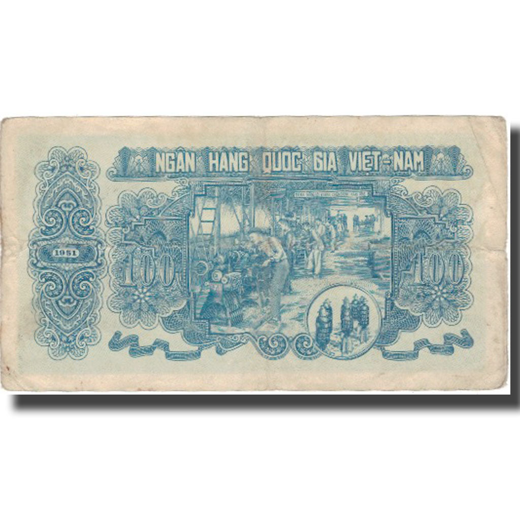Banknote, Vietnam, 100 D<ox>ng, 1951, 1951, KM:62b, VF(20-25)