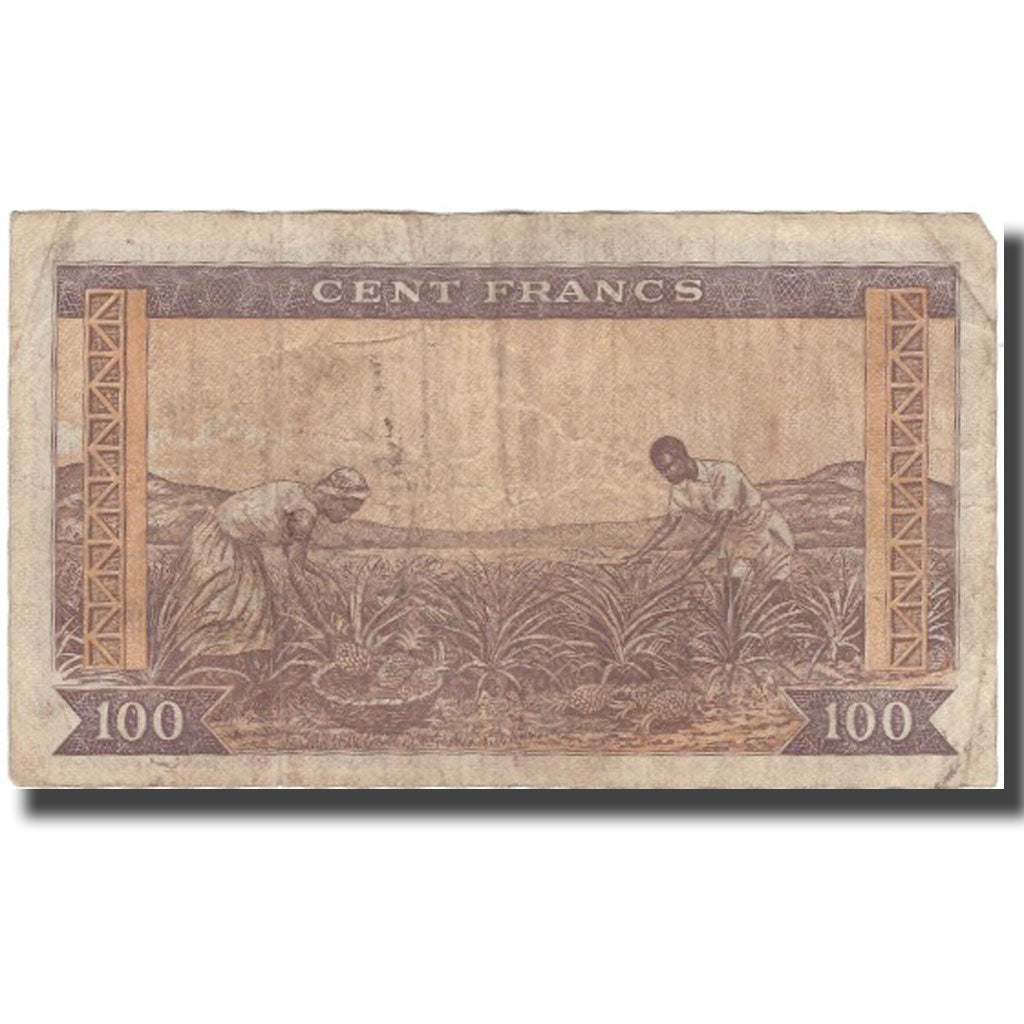 Banknote, Guinea, 100 Francs, 1960, 1960-03-01, KM:13a, VF(20-25)