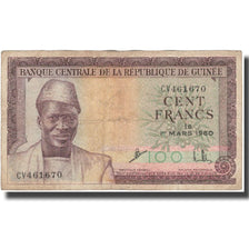 Billet, Guinea, 100 Francs, 1960, 1960-03-01, KM:13a, TB
