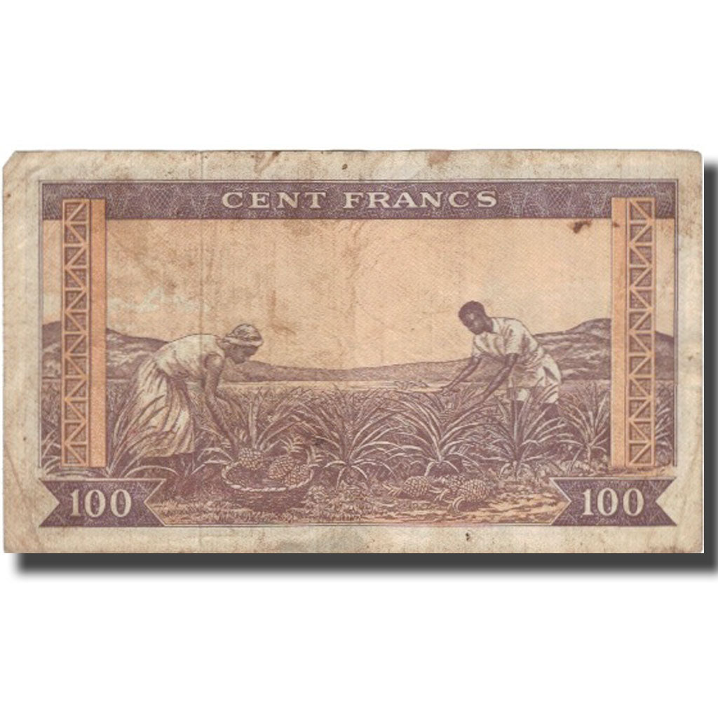 Banknote, Guinea, 100 Francs, 1960, 1960-03-01, KM:13a, VF(20-25)