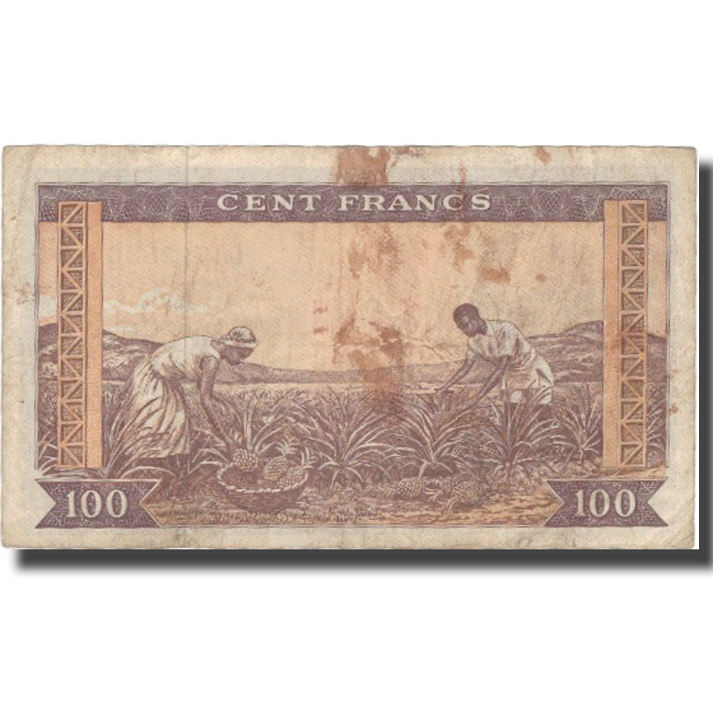 Banknote, Guinea, 100 Francs, 1960, 1960-03-01, KM:13a, VF(20-25)