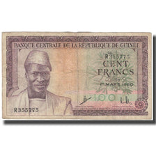 Banknote, Guinea, 100 Francs, 1960, 1960-03-01, KM:13a, VF(20-25)