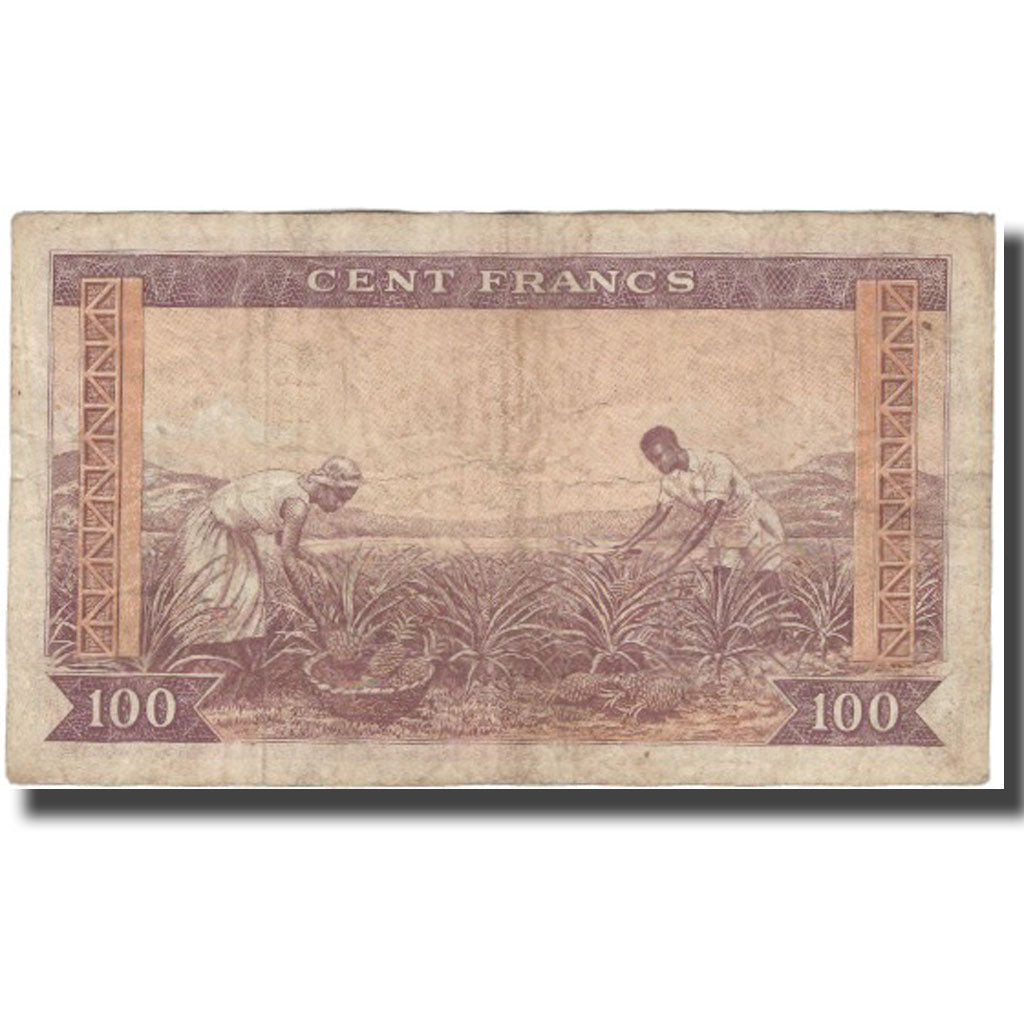 Banknote, Guinea, 100 Francs, 1960, 1960-03-01, KM:13a, VF(20-25)