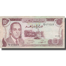 Nota, Marrocos, 10 Dirhams, 1970, KM:57a, EF(40-45)