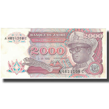 Billet, Zaïre, 2000 Zaïres, 1991, 1991-10-01, KM:36a, TTB+