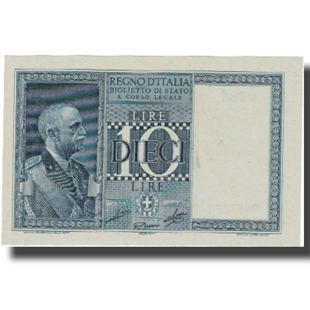 Banknote, Italy, 10 Lire, 1939, KM:25c, AU(55-58)