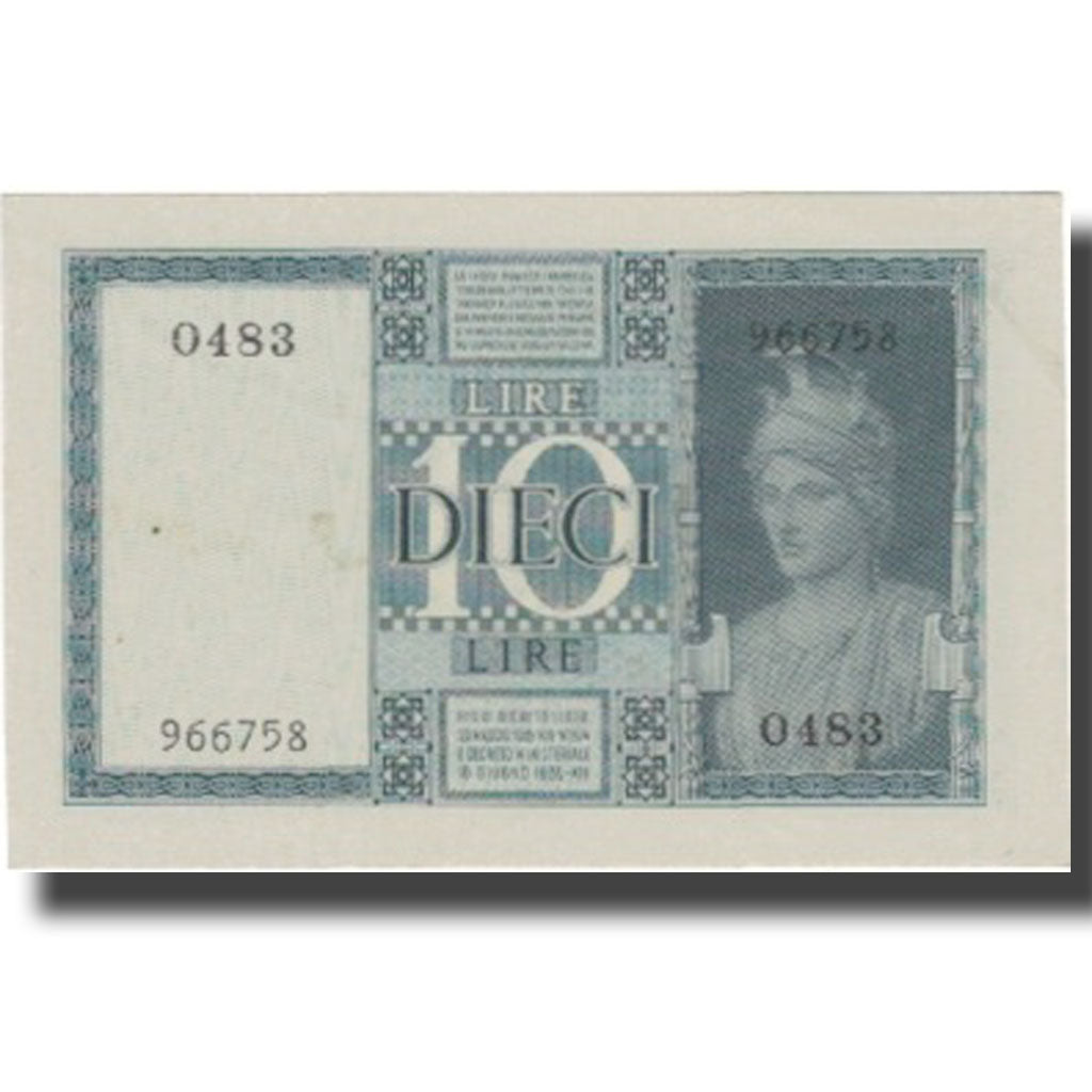 Banconote, Italia, 10 Lire, 1939, KM:25c, SPL-