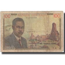 Banconote, Camerun, 100 Francs, 1962, KM:10a, B+